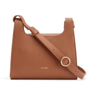 Cuyana Mini Double Loop Bag in Caramel